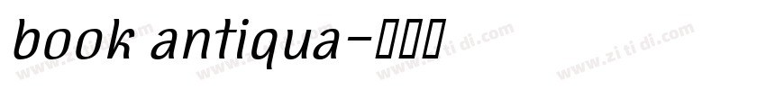 book antiqua字体转换